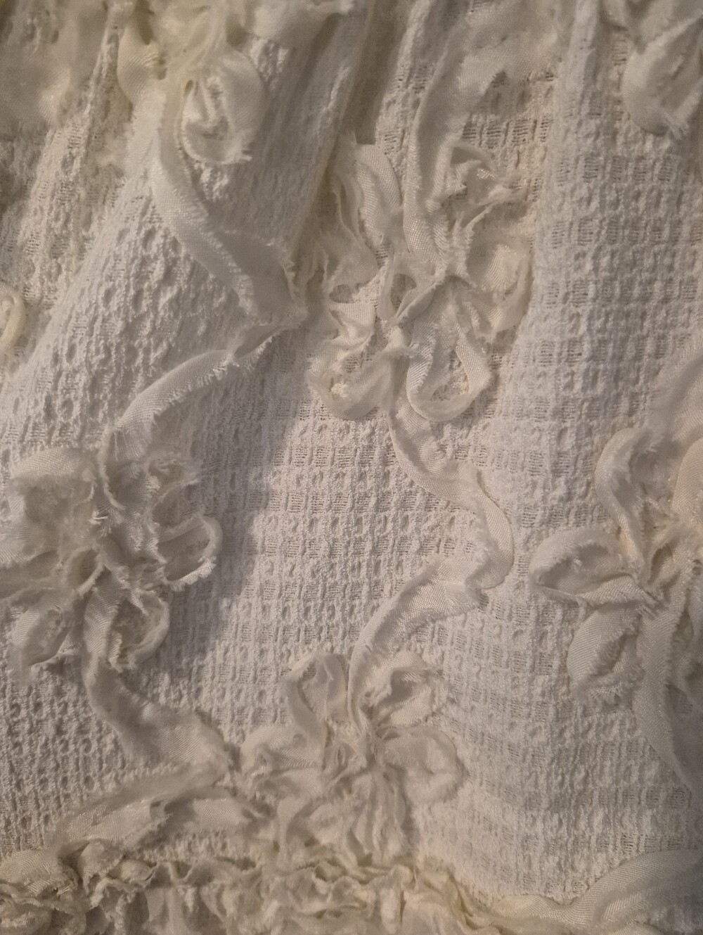 NWT English Factory Ivory Ribbon Embroidered Tiered Maxi dress- M. L27 - Picture 7 of 10
